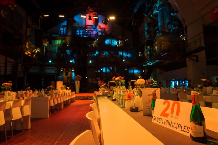 Event Jubiläumsfeier und Abendveranstaltung für Seven Principles in den Böhler Werken in Düsseldorf